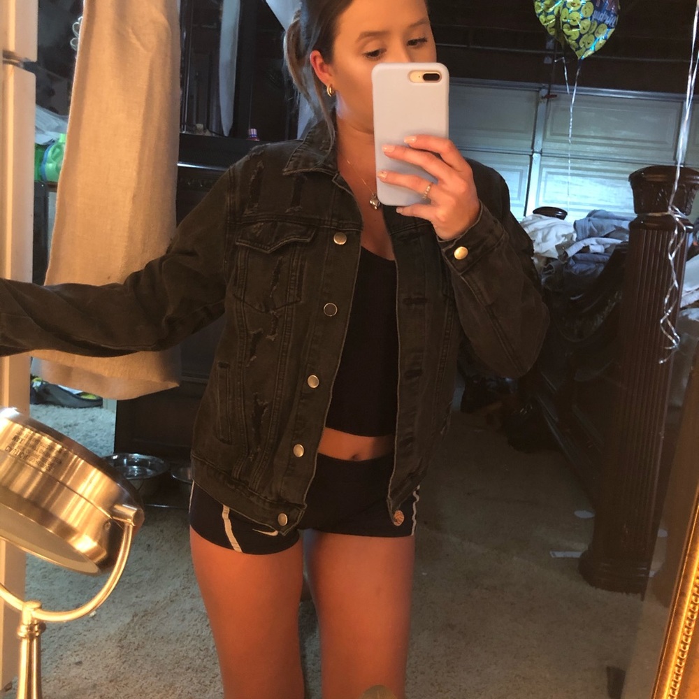 Distressed Denim Jacket